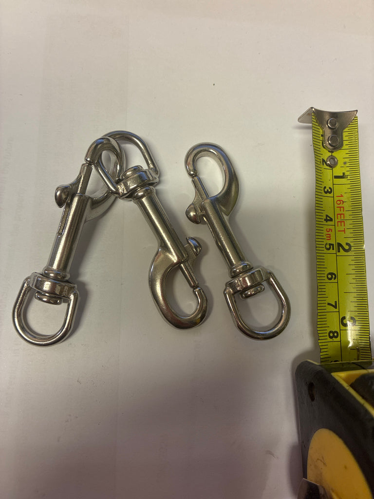 3 x Apeks stainless bolt snaps