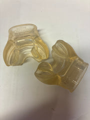 2 x Clear Apeks mouthpieces