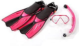 Body Glove Pro Adult Mask, Dry Top Snorkel & Fins Set with Mesh Bag RRP £39