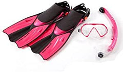 Body Glove Pro Adult Mask, Dry Top Snorkel & Fins Set with Mesh Bag RRP £49